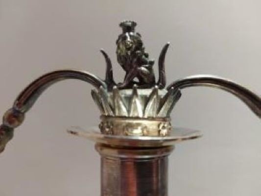 Candelabri in argento blasone Talleyrand Francia 1830-photo-4